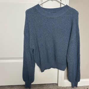 SHEIN Classic Blue Crew Neck Sweater